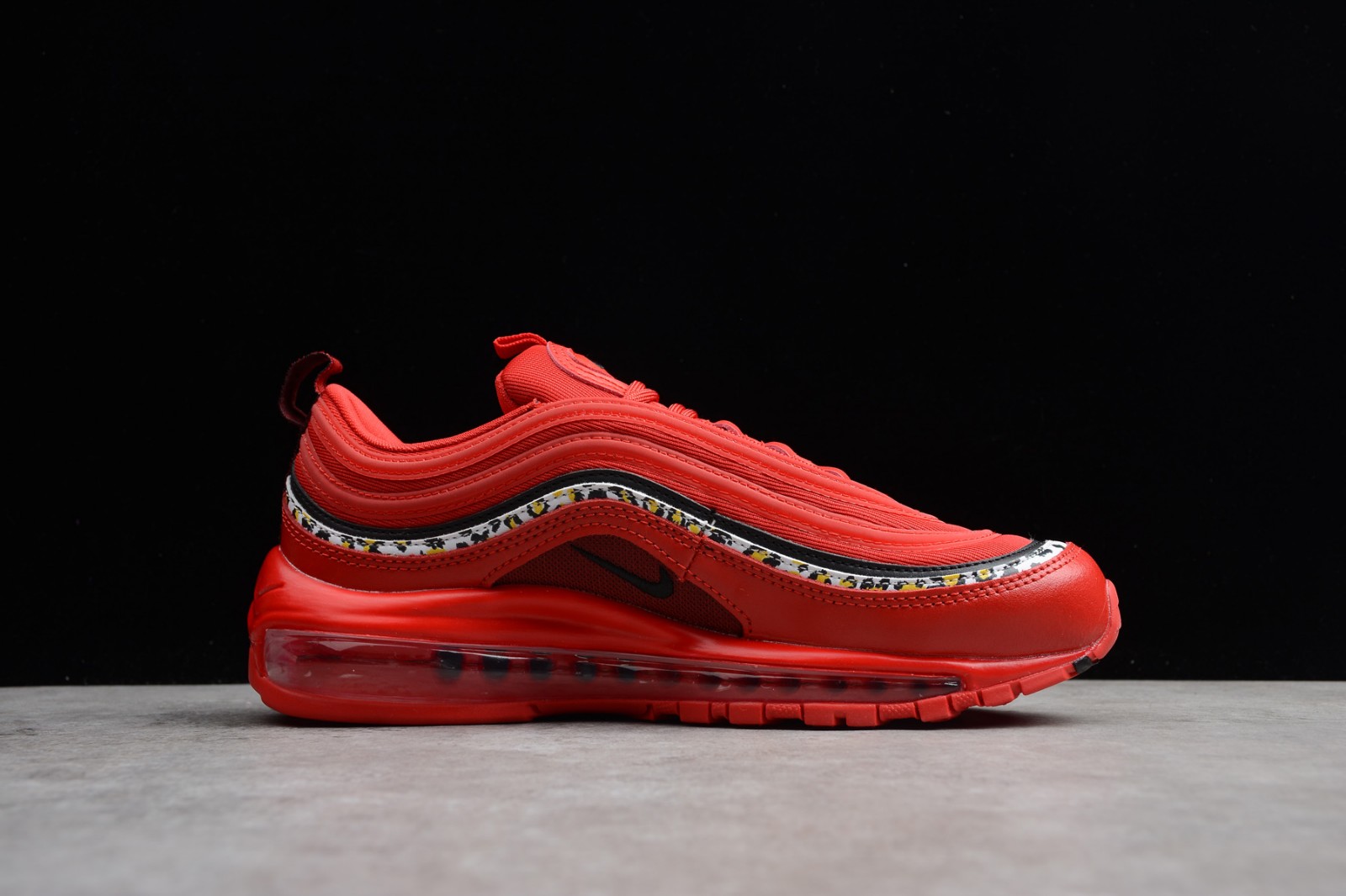 red and white nike 97