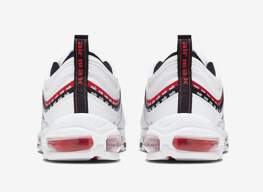 Nike air max 97 white red and black