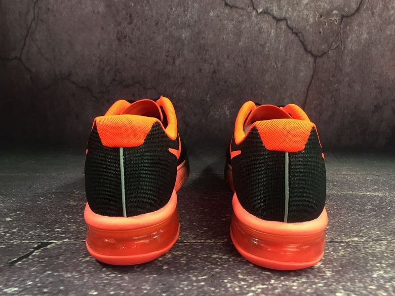 mens nike air max orange and black