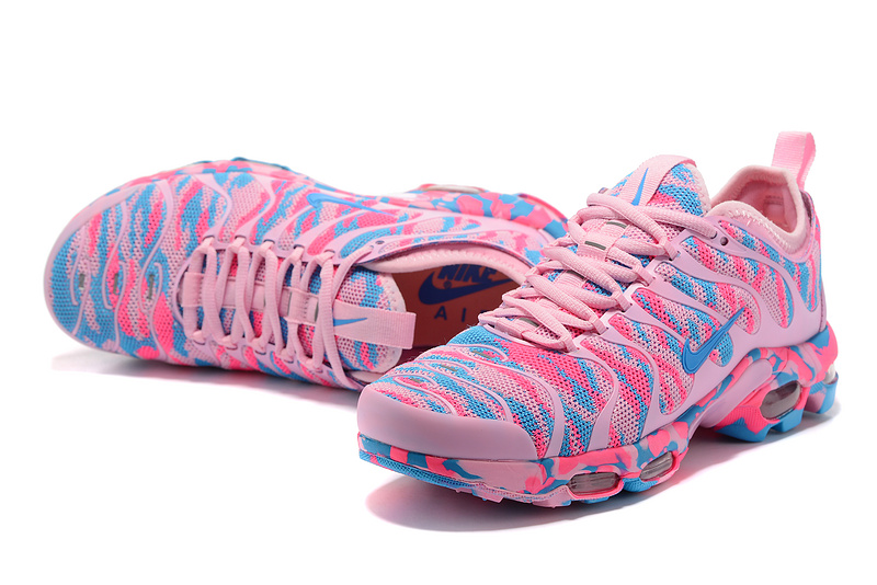 pink and green air max plus