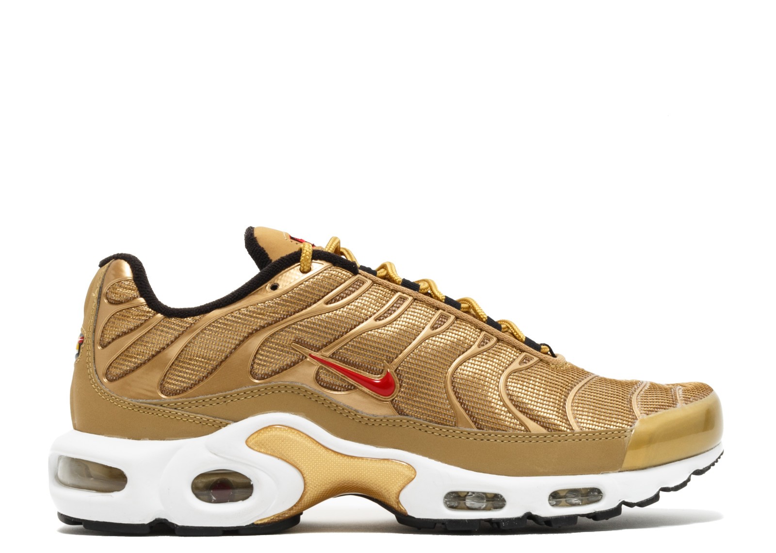 red black gold air max plus