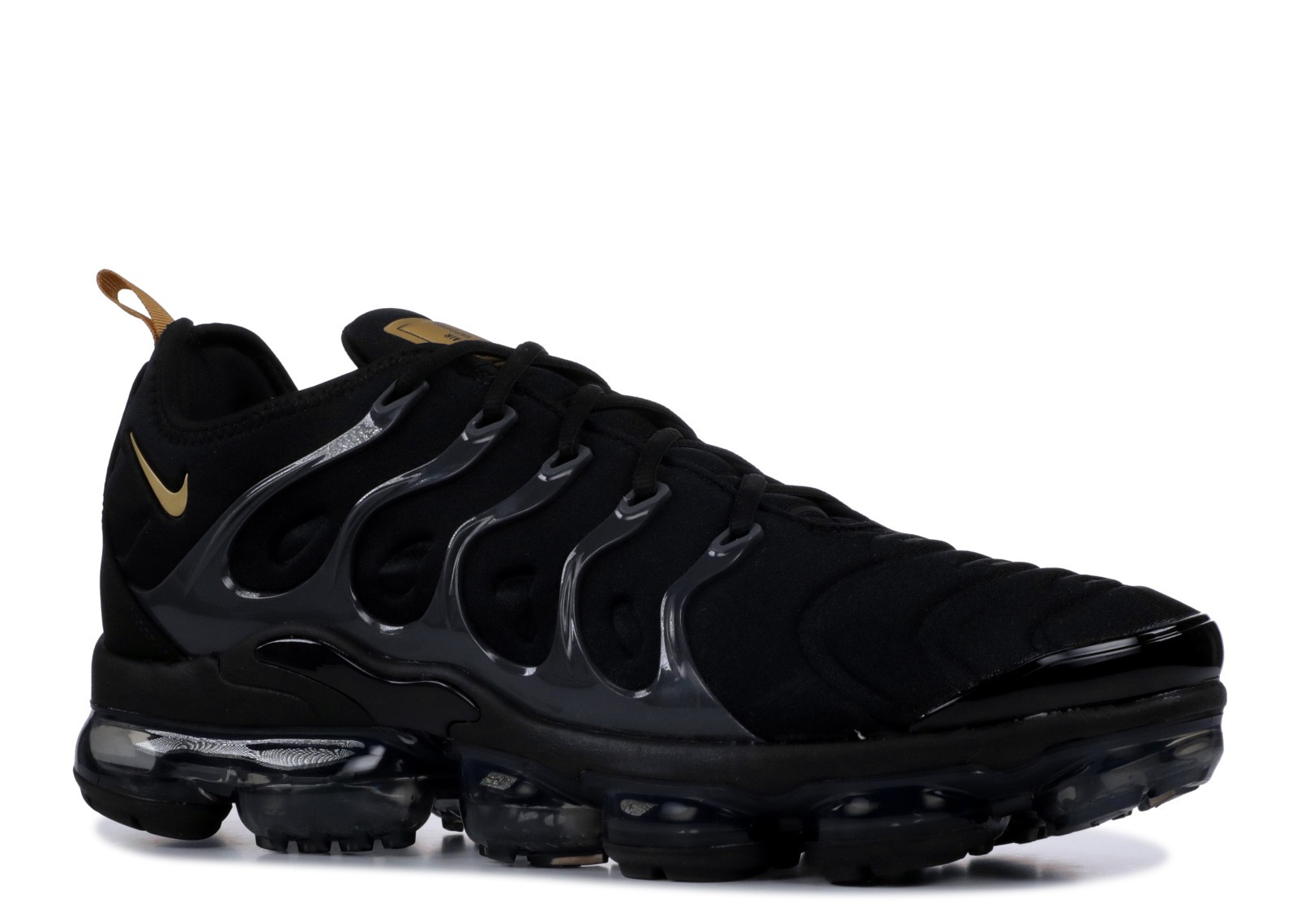 nike vapormax black metallic gold