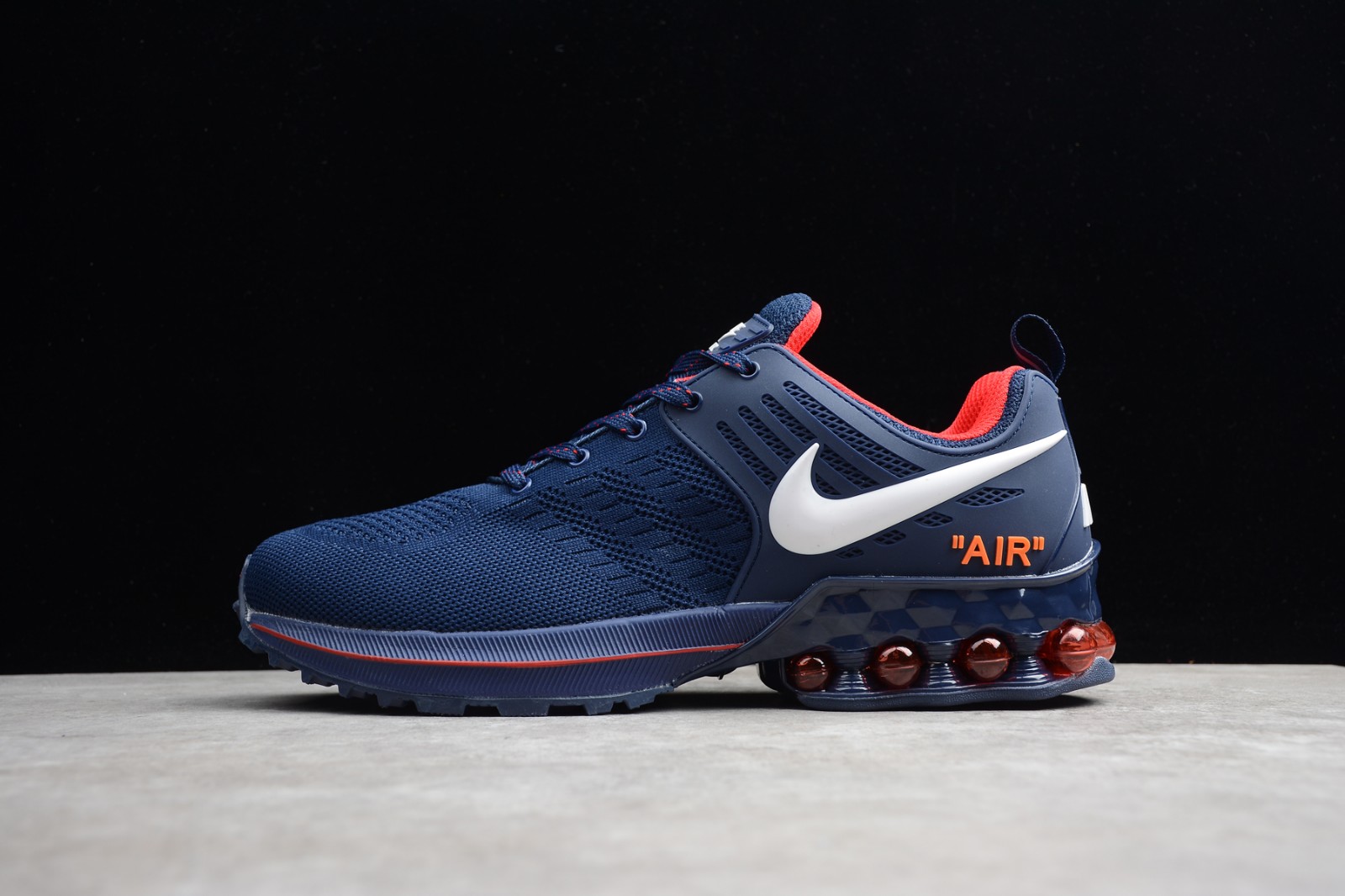 blue and red nike vapormax