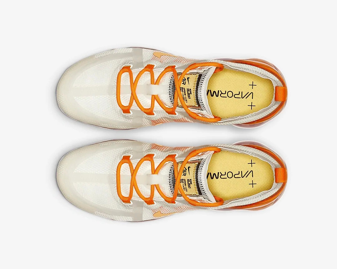 nike air vapormax 2019 white orange