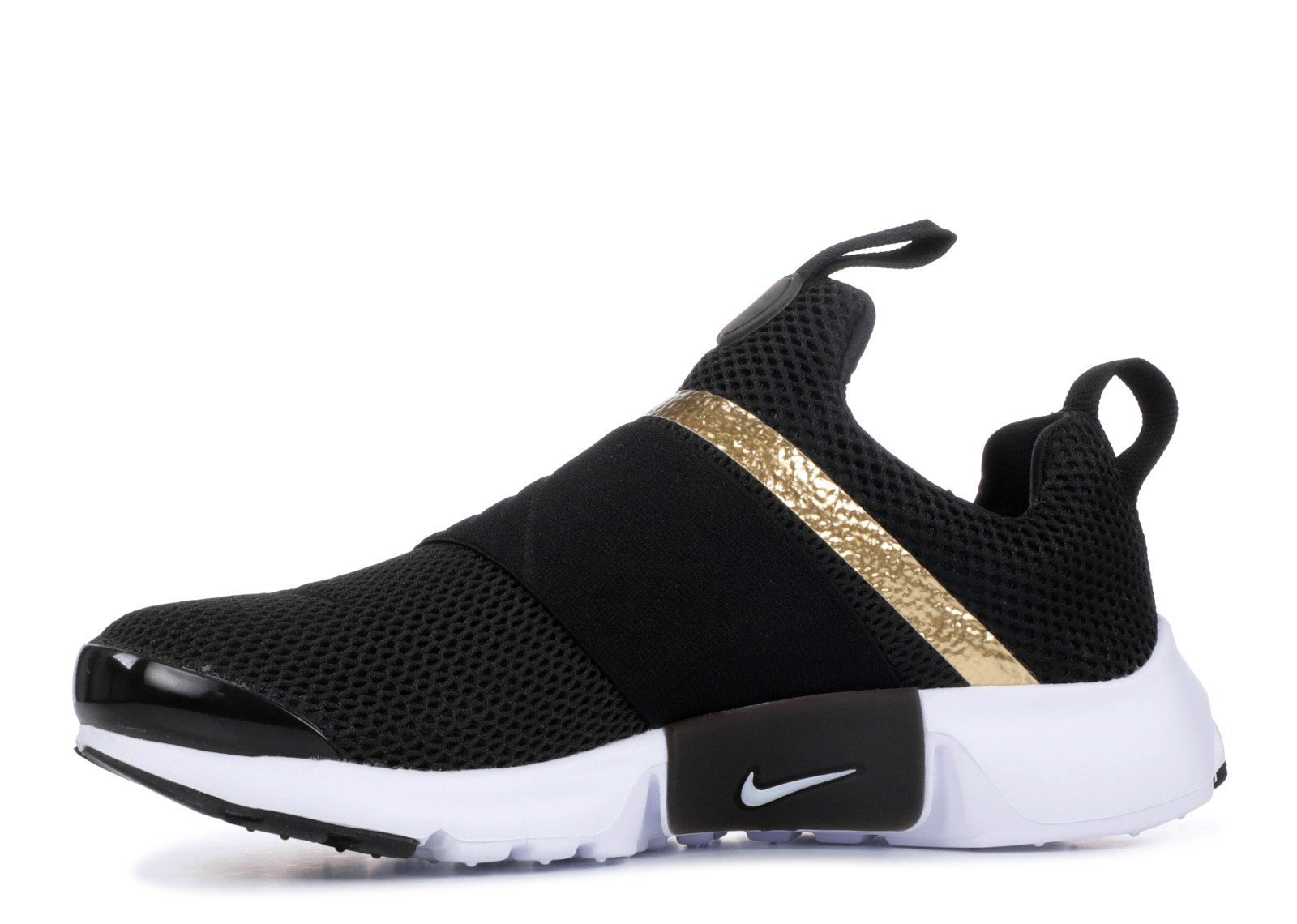 Nike Air Presto Extreme GS Black Gold Metallic 870022-006 - Febbuy