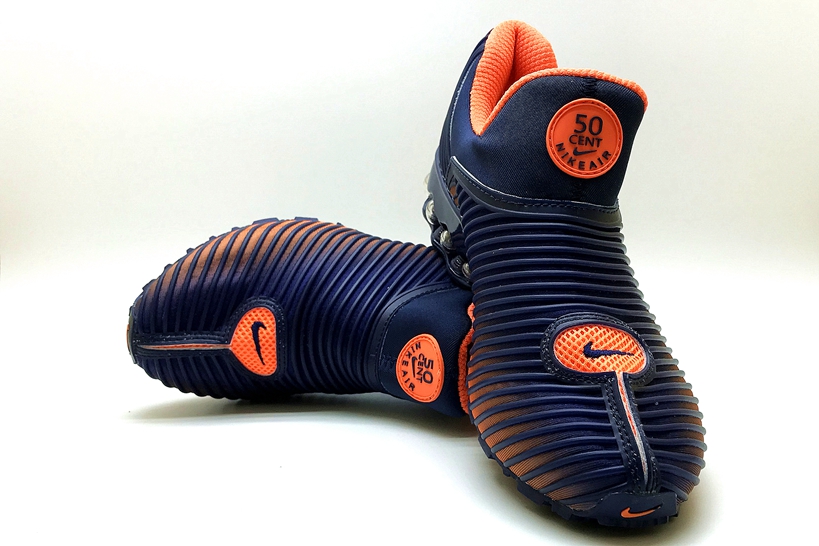Nike Air Max Shox 2018 Running Shoes Deep Blue Orange - Febbuy