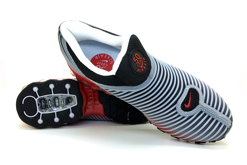 nike shox grey and orange