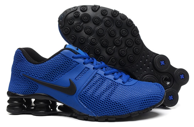 mens blue nike shox