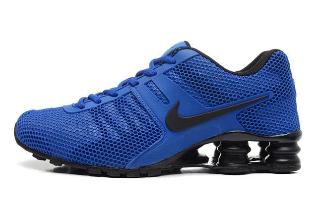 mens blue nike shox