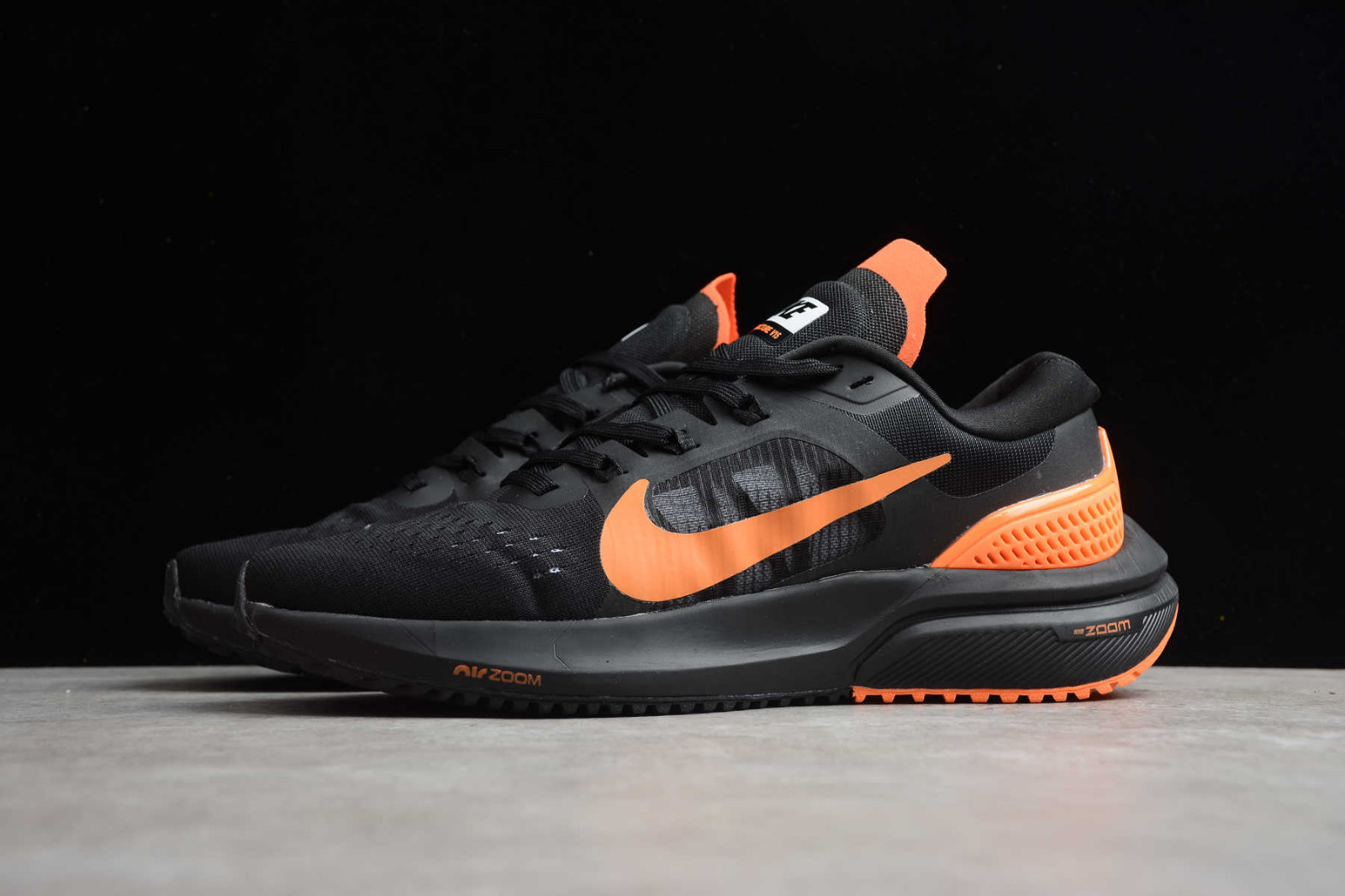 black and orange sneakers nike