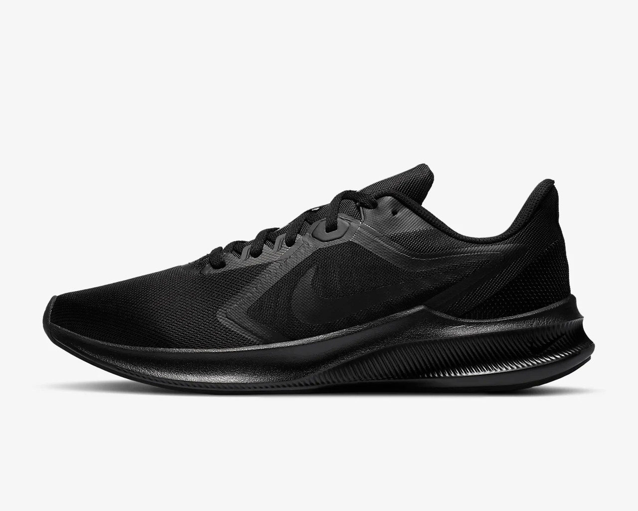 Nike Downshifter 10 All Black Mens Running Shoes CI9981-002 - Febbuy