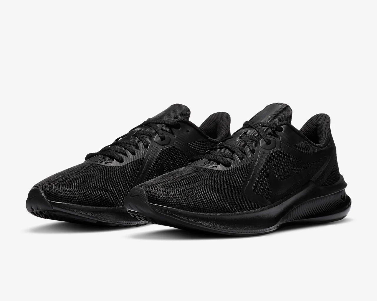 Nike Downshifter 10 All Black Mens Running Shoes CI9981-002 - Febbuy