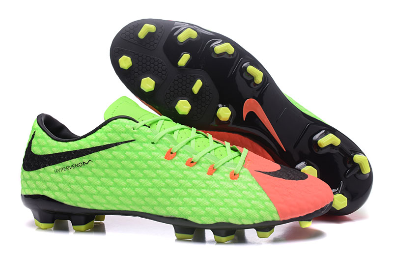 nike hypervenom green orange