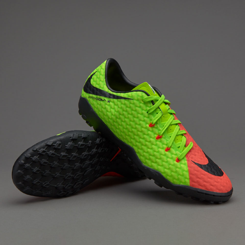 Nike Hypervenom Phelon III TF Waterproof Green Orange Black Nike Hypervenom Phelon III TF Waterproof Green Orange Black