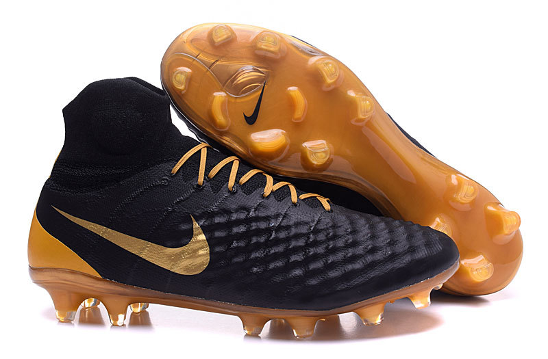 NIKE MAGISTA OPUS FG Football Boots 7 (Black) UK