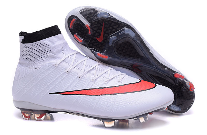 nike mercurial superfly white and red