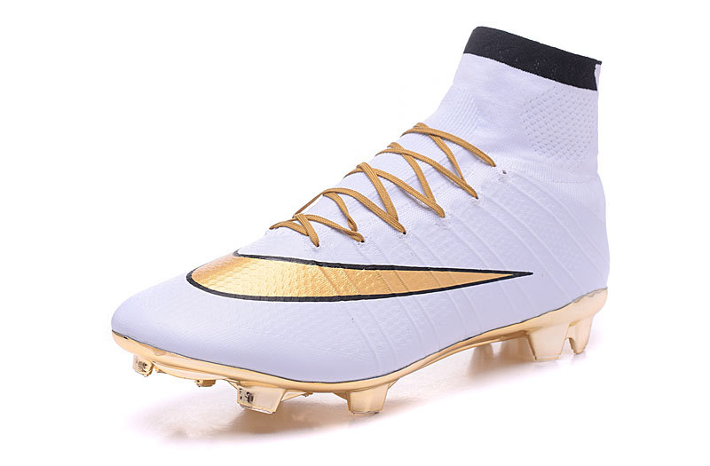 white and gold mercurials