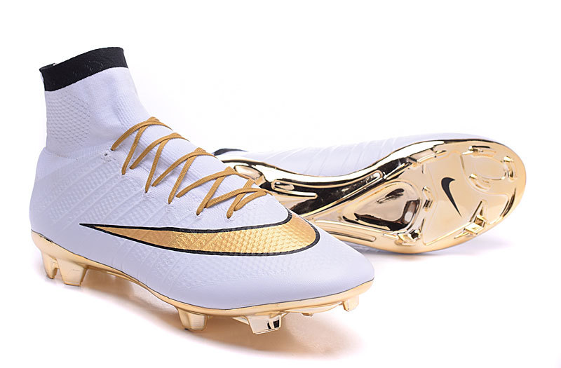 nike mercurial white gold