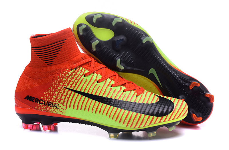 nike mercurial red and yellow