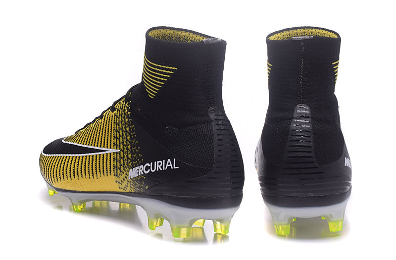 nike mercurial black yellow