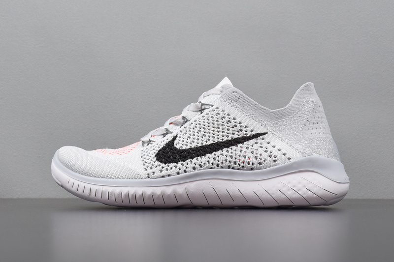 nike free rn flyknit men's white