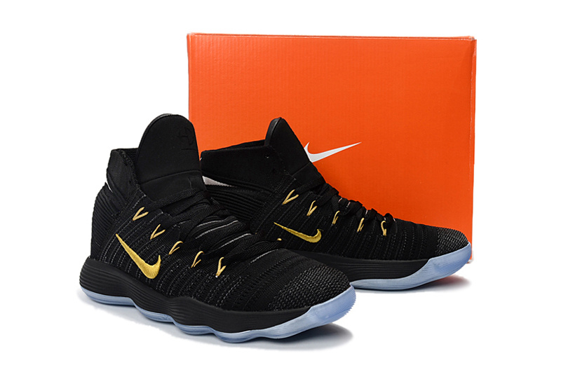 Nike Hyperdunk Youth Big Kid Basketball Shoes Black Gold Febbuy