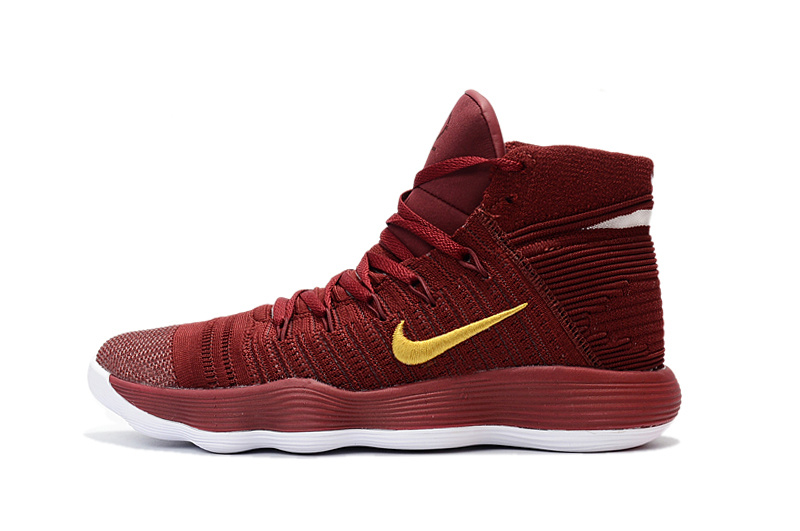 red and gold nike basketball shoes
