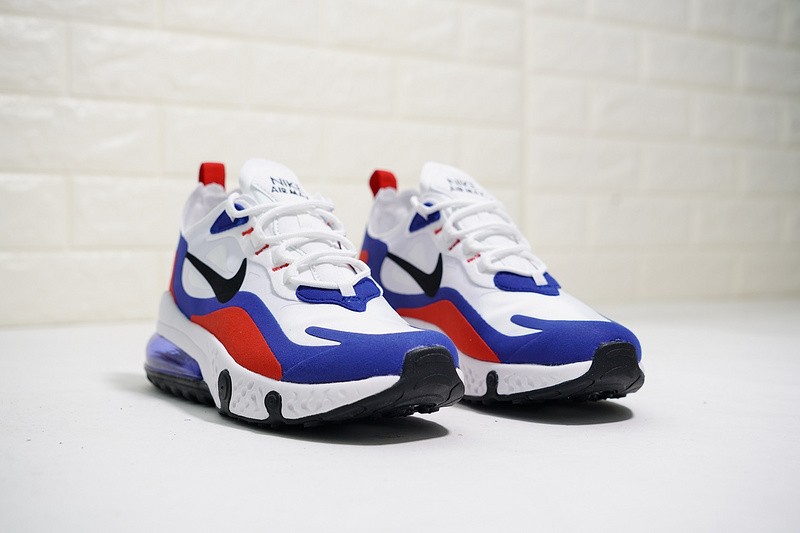 nike react white red blue