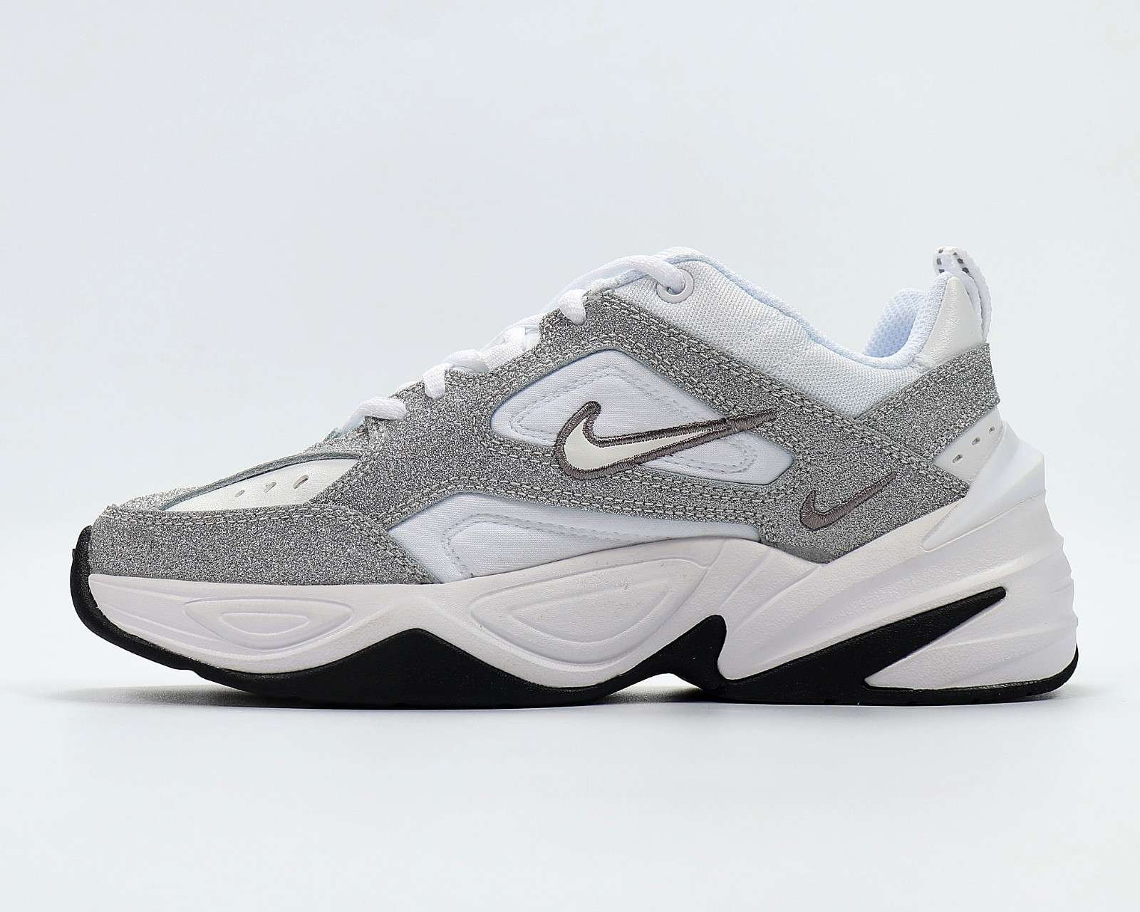 nike m2k tekno silver white