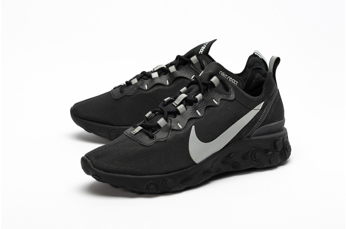nike react element 55 black reflect