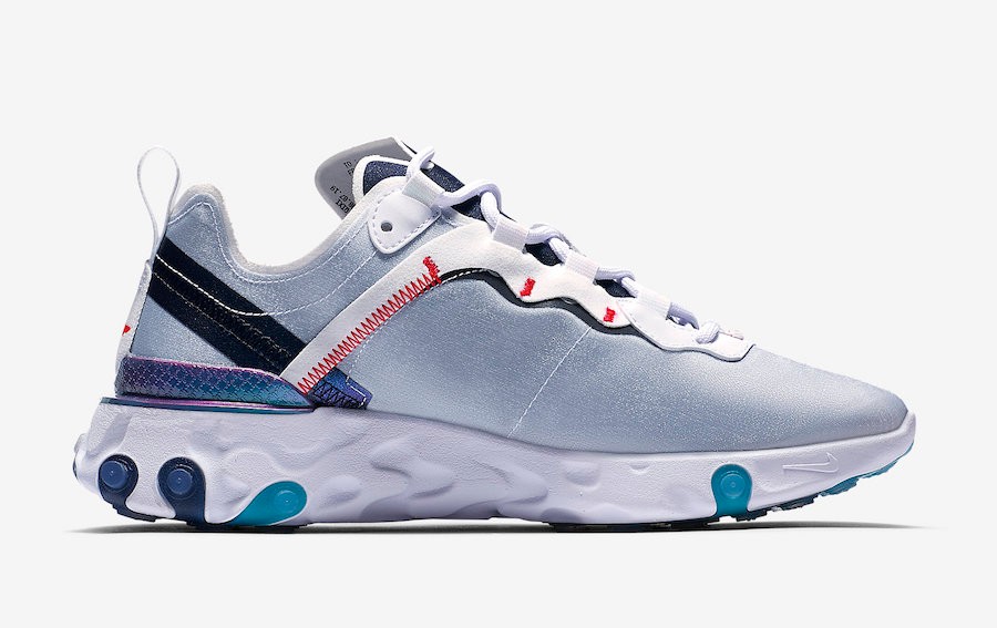 mens grey nike react element 55