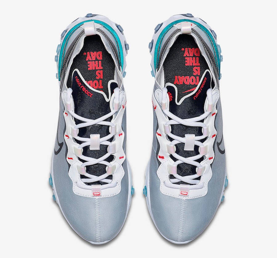 mens grey nike react element 55