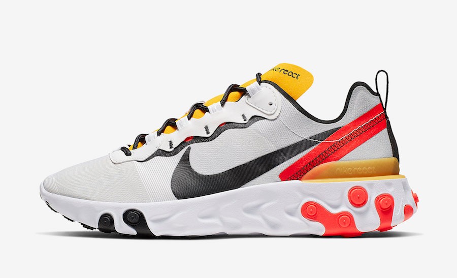 nike react element 55 red and white