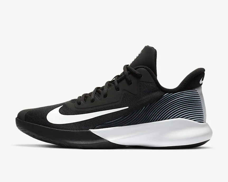Nike Precision 4 Sneaker Black White Basketball Shoes CK1069001 Febbuy