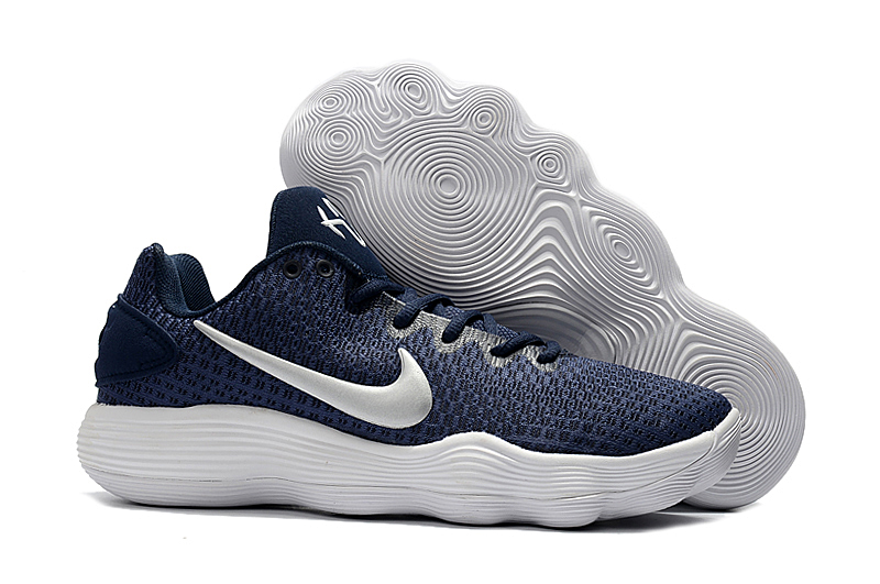 blue white basketball shoes