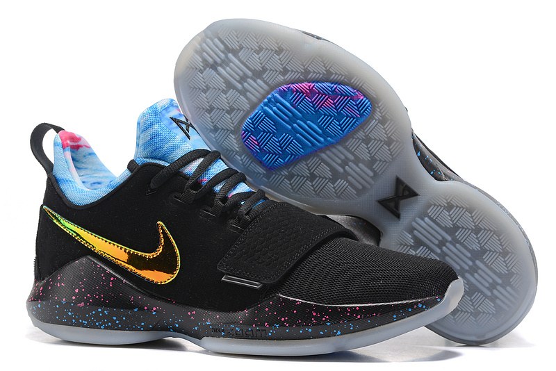 paul george basketball shoes black