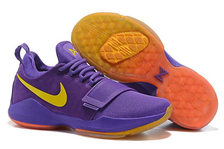 Nike Zoom PG 1 The lakers purple Men Basketball Shoes 878628007 Febbuy