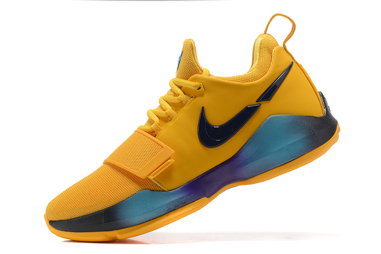 nike basketball shoes blue and yellow