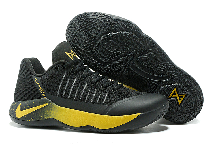 Nike Paul George PG2 Men Basketball Shoes Black Yellow ...