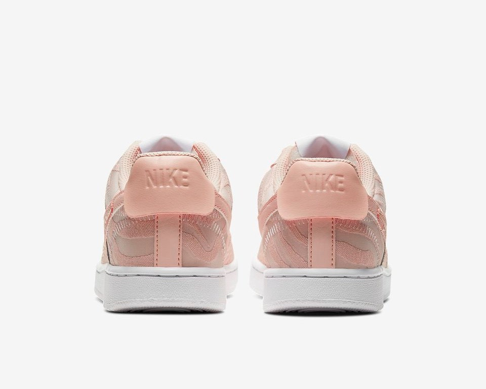 wmns nike court vision low white washed coral aura