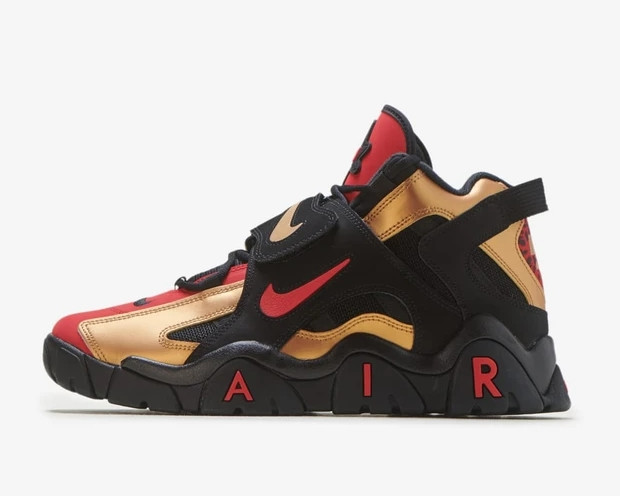 nike air barrage mid red