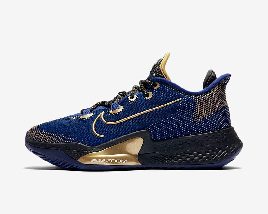 nike zoom blue and gold