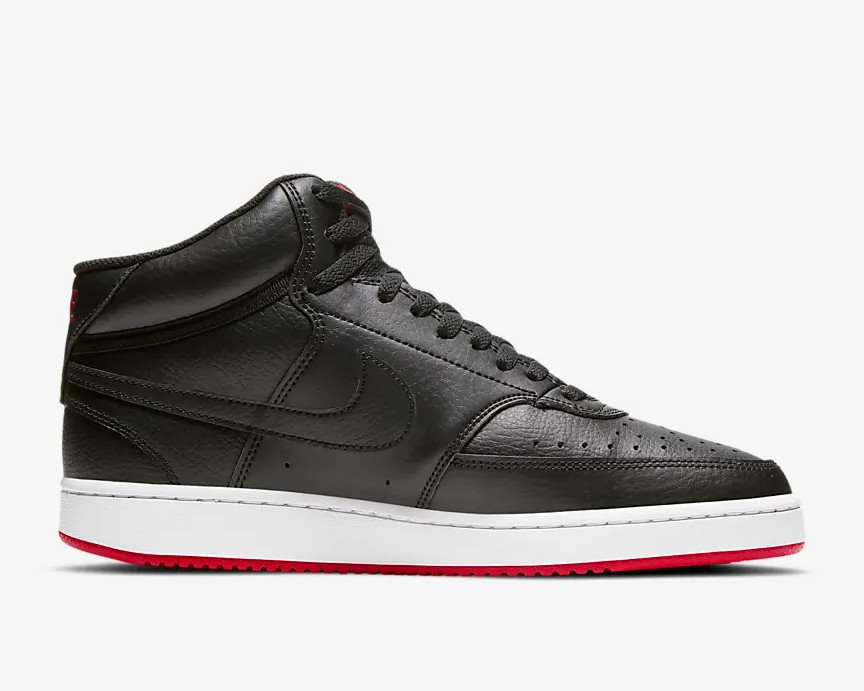 nike court vision high top black