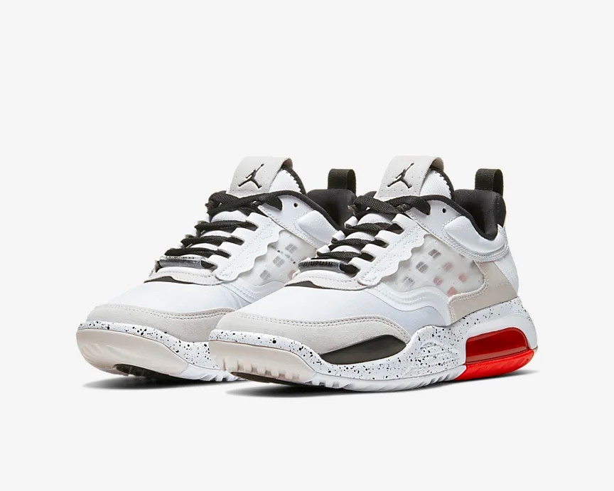Nike Jordan Air Max 200 GS White Challenge Red Vast Grey CD5161-100 - Febbuy