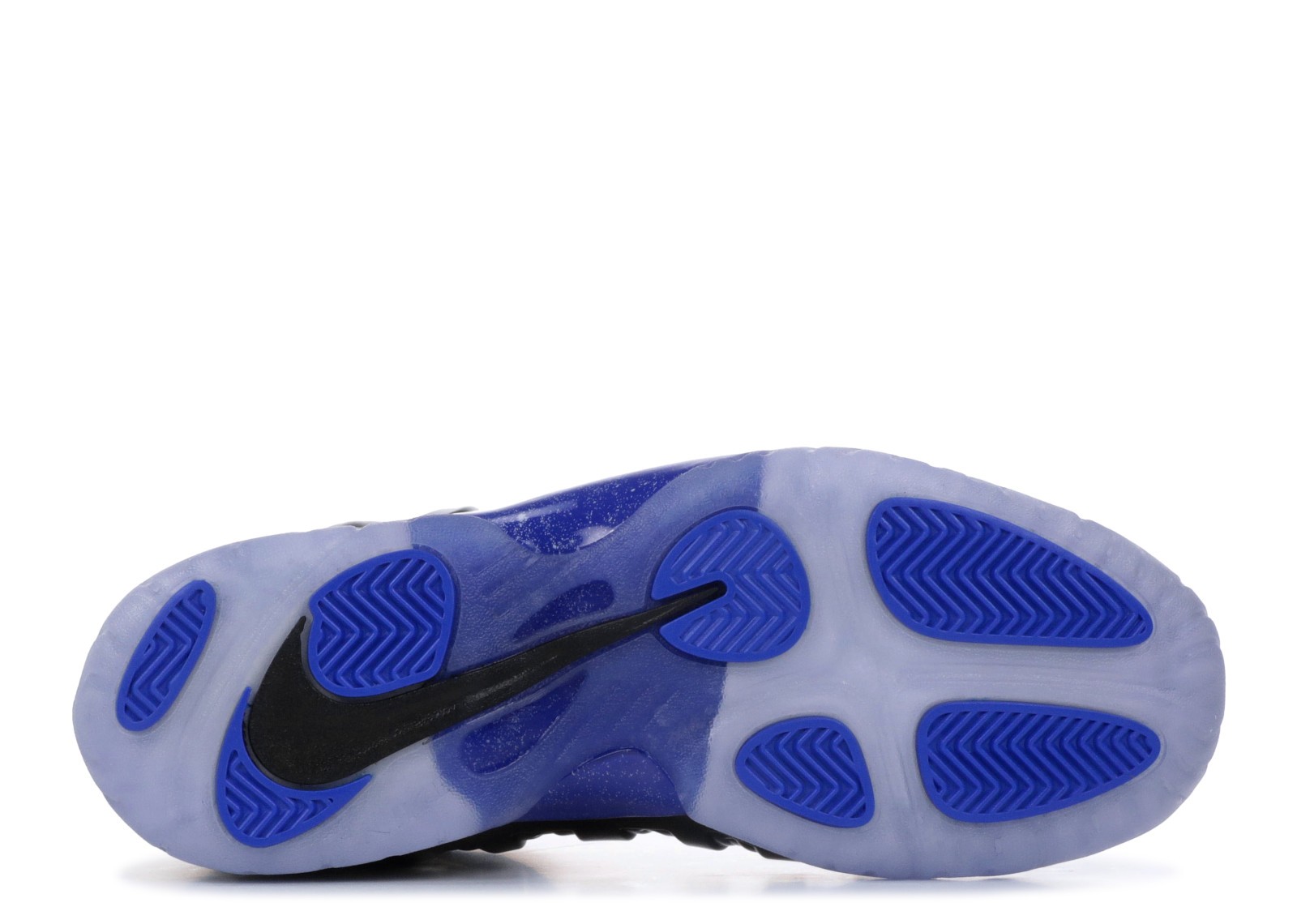 nike little posite one black game royal white
