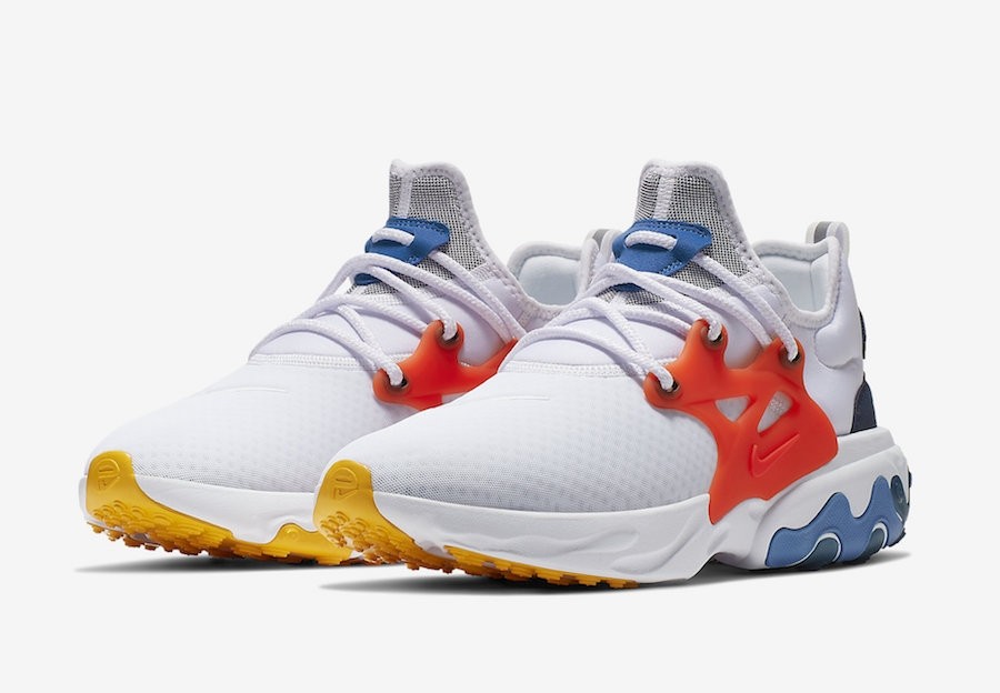 nike react presto white habanero red obsidian