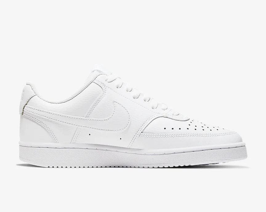 Nike Wmns Court Vision Low Triple White Shoes CD5434-100 - Febbuy