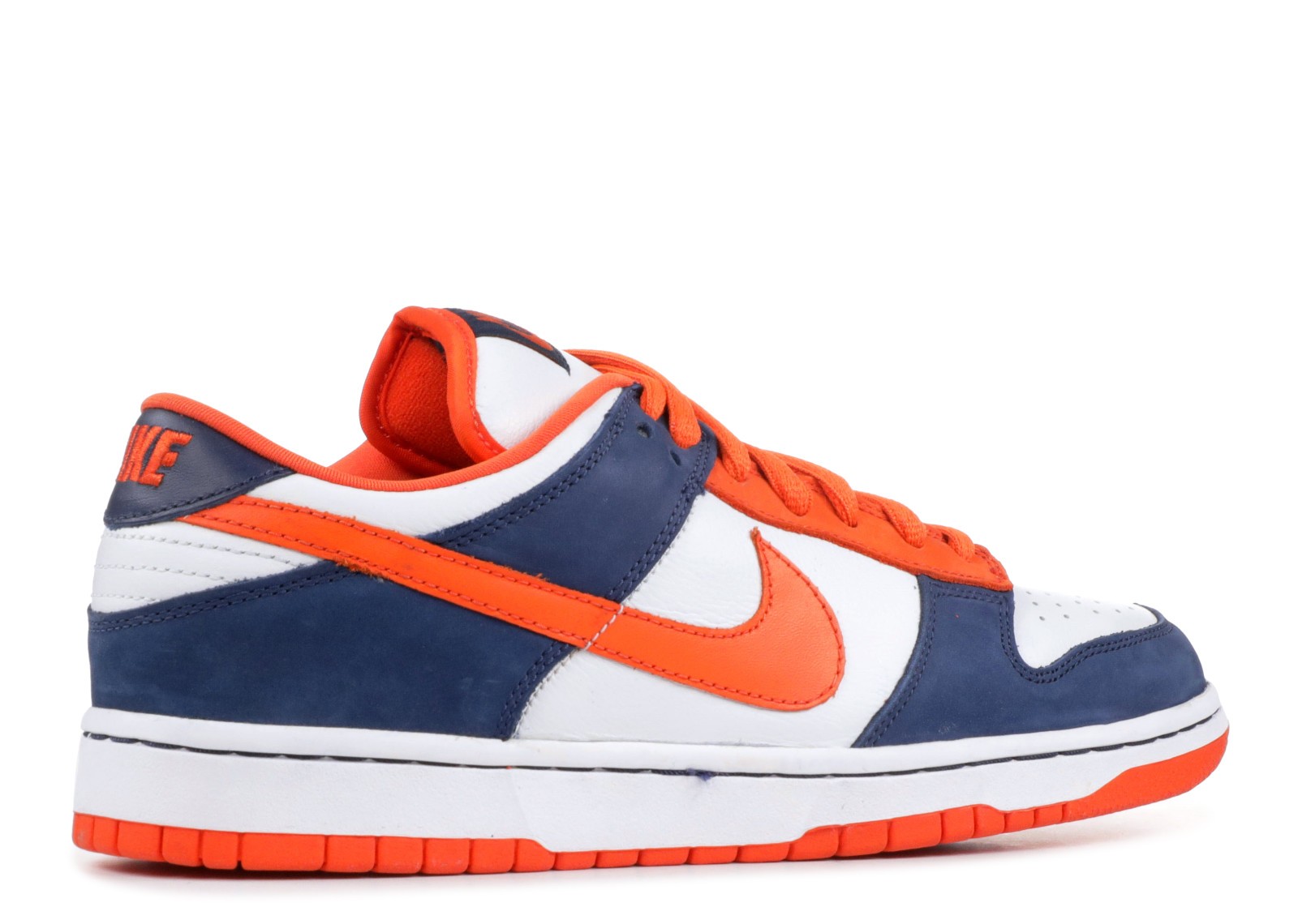 grey navy orange dunks