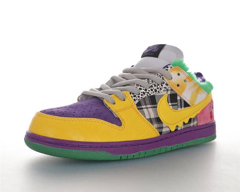 Nike SB Dunk Low Pro IW Purple Yellow Violet Pink 318403-137 - Febbuy