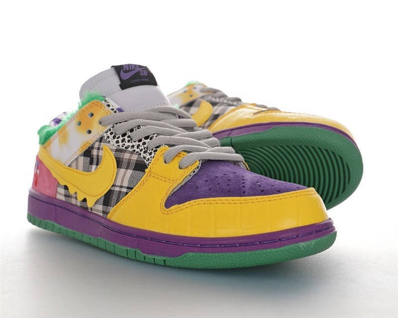 purple yellow dunks